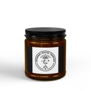 Scented Soy Candles with Black Lid, (4 and 9oz)