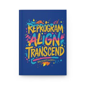Hardcover Journal Matte - Reprogram-Align-Transcend Rainbow