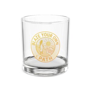 10oz Rocks Glass — 'Blaze Your Own Path' Colorful Dancing Silhouette Whiskey Tumbler